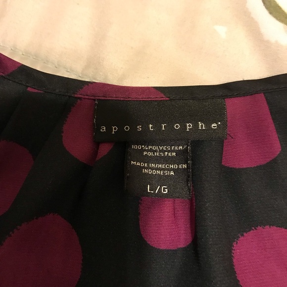 Apostrophe sleeveless polka dots blouse. - Picture 3 of 5